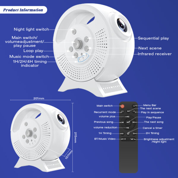 Naked-eye 3D Starry Sky Projector