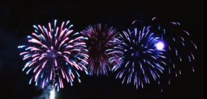 colorful fireworks night sky projection for LED star projector