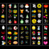 10 seasonal holiday pattern slides for Festlamp Christmas projector light indoor outdoor decor