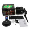 Full package kit of Christmas projector light, main unit, remote, slides, stake, base and user manual