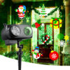 Waterproof Christmas projector light for outdoor front door lawn garden holiday decor