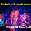 RF remote and 2/4/6h timer function of Christmas projector light holiday decoration lamp