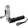 Silver and black color changing atmosphere flashlight dual color set, portable 10 RGB LED mood fill light with anti-lost wrist lanyard