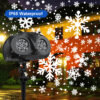 4 Festlamp Dual Tube Snowflake Projector Light 9W | Indoor Outdoor Holiday Snow Projection Lamp