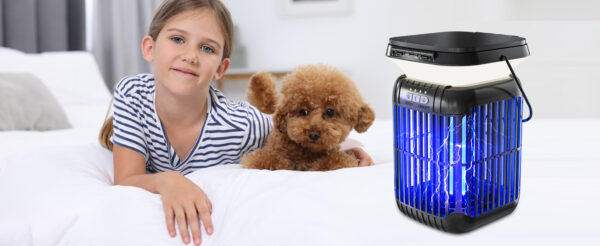 17 Indoor bedroom usage of solar bug zapper, safe for children and pet dogs
