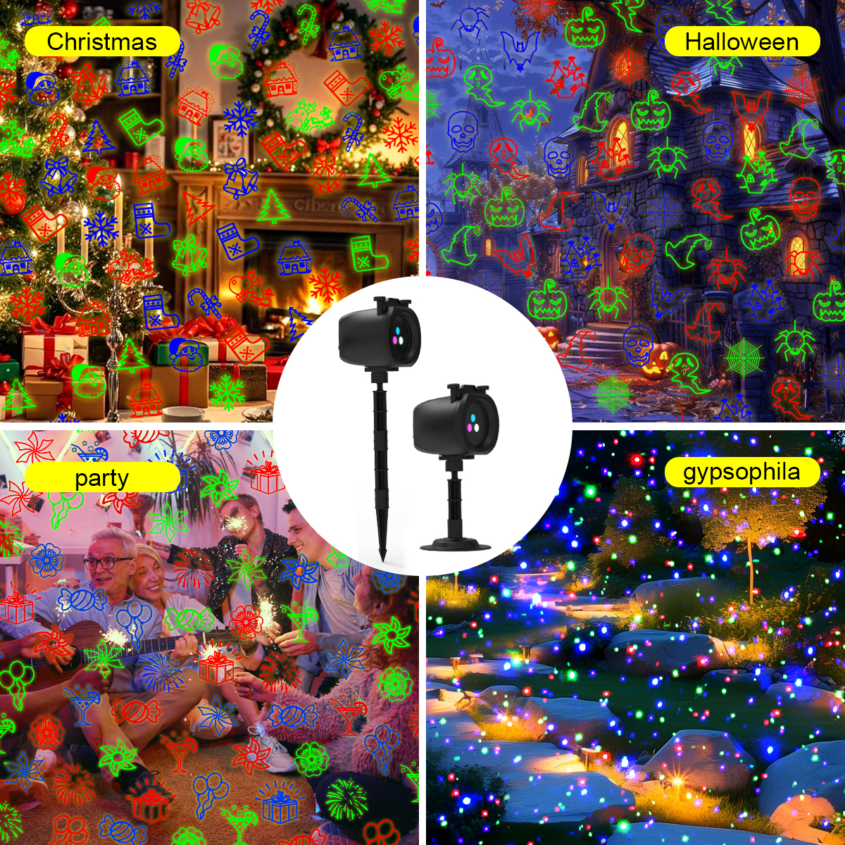 Outdoor laser light for yard garden holiday decor Buying Guide: How to Choose Waterproof Laser Projector for Yard, Garden & Commercial Holiday Decor