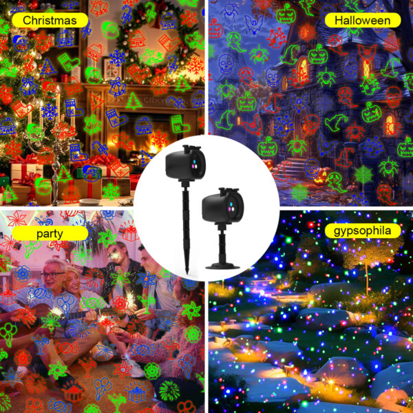 10 outdoor laser light for yard garden holiday decor