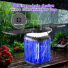 15 Drainage hole design on solar bug zapper drains rainwater quickly for outdoor rainy use