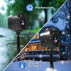 6 IP65 waterproof Christmas laser light outdoor works under rain and snow all year round