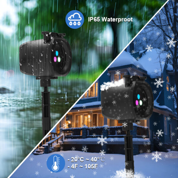 6 IP65 waterproof Christmas laser light outdoor works under rain and snow all year round