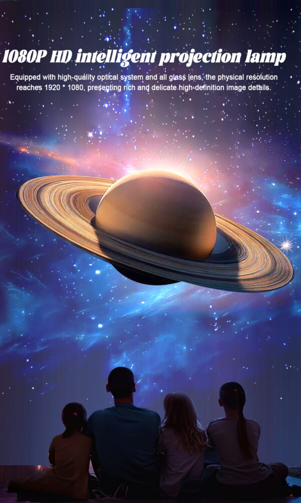 Feature poster of 1080P HD space projector lamp, Saturn galaxy projection with all-glass lens high resolution introduction