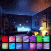 Amazing Festlamp White Laser Projector Lamp | 9 Modes Dual Lens Galaxy Aurora Star Night Light with Remote