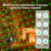 Festlamp multi-functional Christmas laser projector light IP65 waterproof with remote control, indoor outdoor Santa pattern holiday decoration lamp