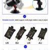 Festlamp Ramadan holiday projection lamp rotatable multi-angle bracket, 4 types power adapters US EU UK AU 12V1A certified supply, Eid Mubarak projector light global worldwide compatible