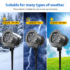 IP44 all-weather Halloween projector light, rain snow sun resistant outdoor Halloween light for yard Halloween decoration