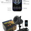 Ramadan Projector Light full package accessories, multi-function remote control with speed flash timer setting, complete set includes lamp, EU adapter, ground stake, instruction manual and interchangeable pattern slides